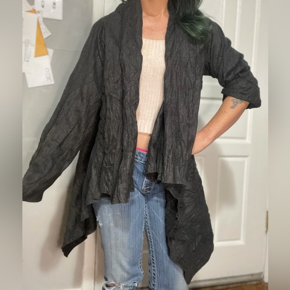 Open Front Wool Cardigan J. Jill - Picture 4 of 6